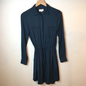 Lou & Grey Button Down Shirt Dress Size XS